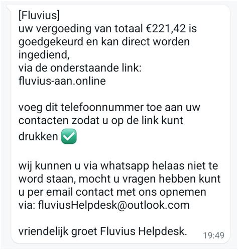 fluvius whatsapp|Close to the customer